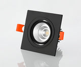 Dimmable LED COB Spotlight Ceiling lamp AC85-265V 7W 9W 12W 2X7W 2X9W 2X12W Aluminum recessed downlights Led Spot Light