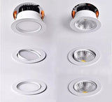 Round Recessed AC110V-220V 5W 7W 9W 12W 15W 18W Dimmable COB LED Ceiling downlights Ceiling lamp Spot light For home lighting