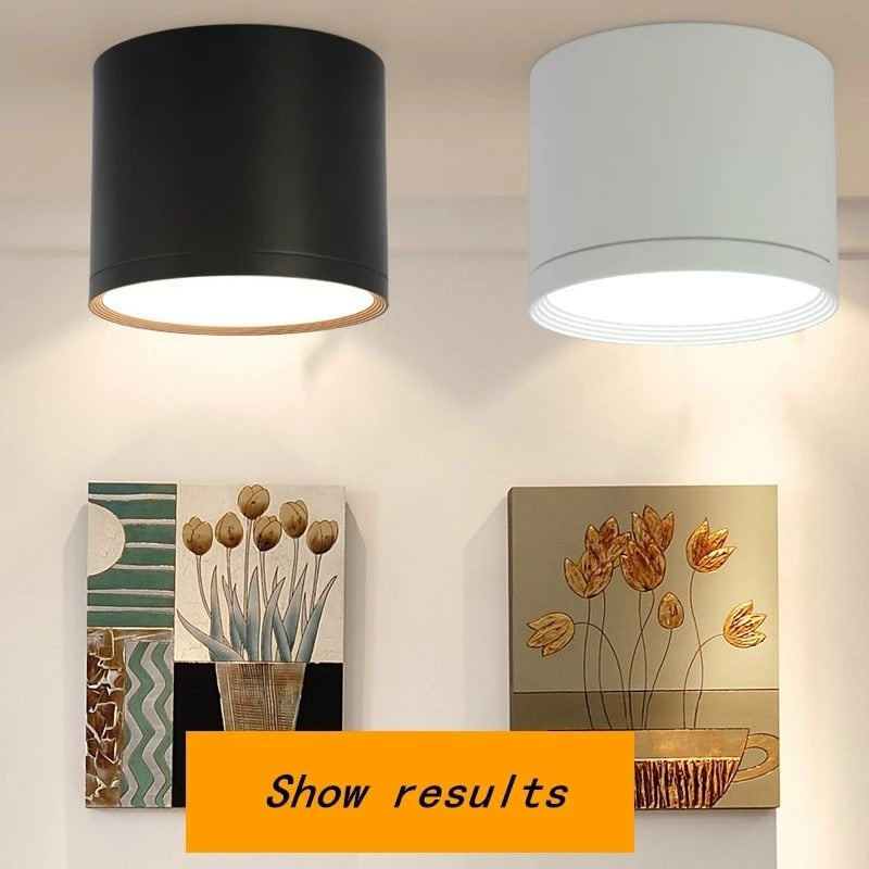 Round dimmable LED ceiling light SMD5730 7W 9W 12W 15W 18W 20W AC85-265V lamp indoor lighting spotlight