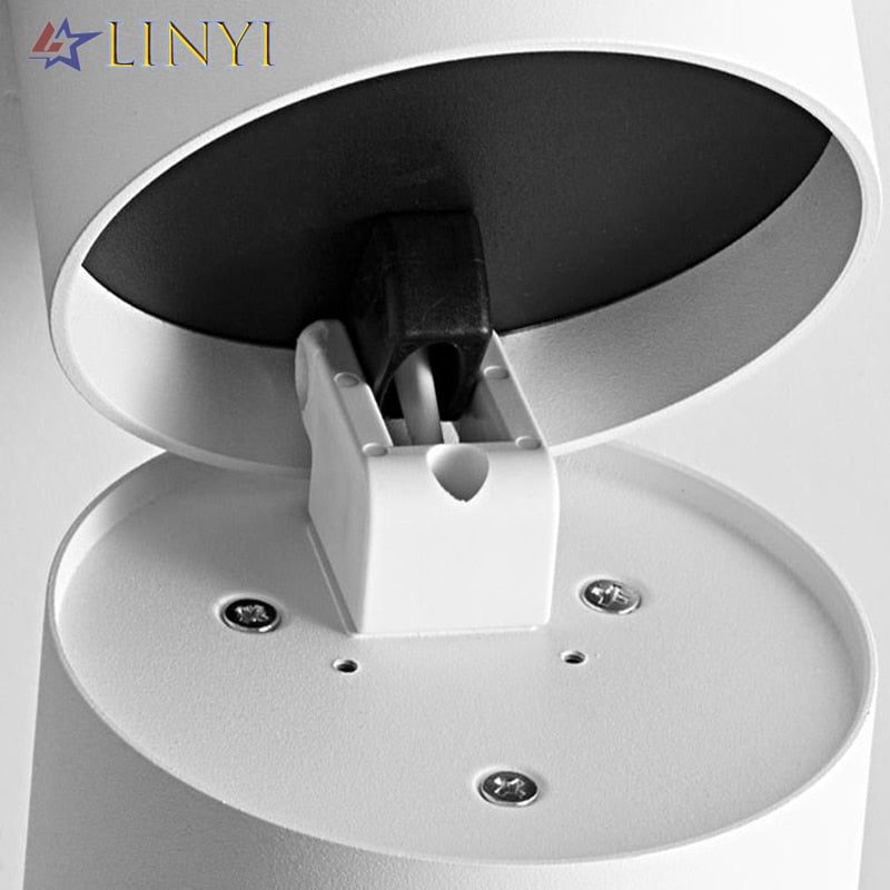 Surface Mounted 350 Degree COB Led Downlight Dimmable 14W 18W Ceiling Lamps Light Black White AC90-260V Hotel Led Spot Lighting