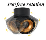 Surface Mounted 350 Degree COB Led Downlight Dimmable 14W 18W Ceiling Lamps Light Black White AC90-260V Hotel Led Spot Lighting