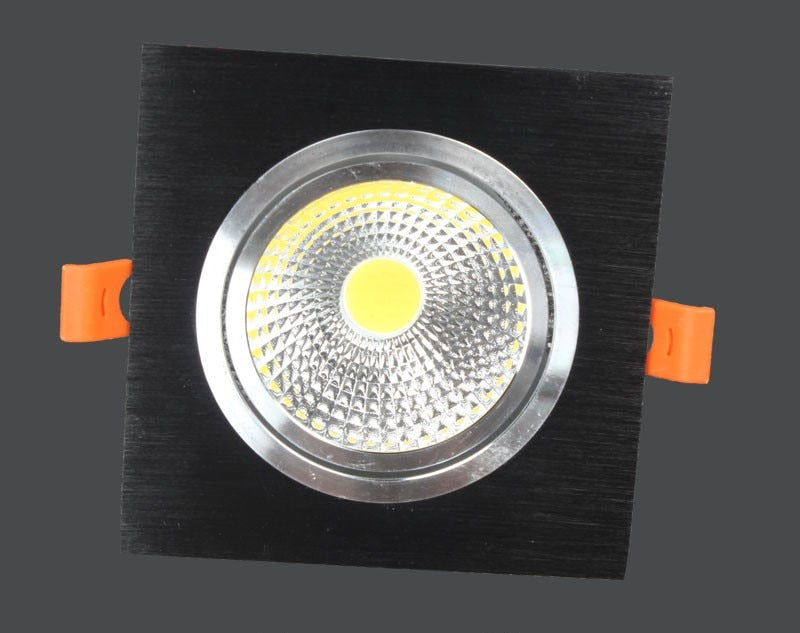 High power aluminum led cob dimmable ceiling light AC110V-220V 7W 9W 12W 2X7W 2X9W 2X12W square cob led downlight