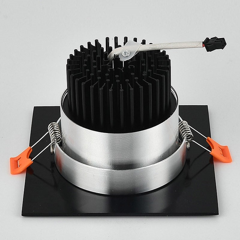 High power aluminum led cob dimmable ceiling light AC110V-220V 7W 9W 12W 2X7W 2X9W 2X12W square cob led downlight