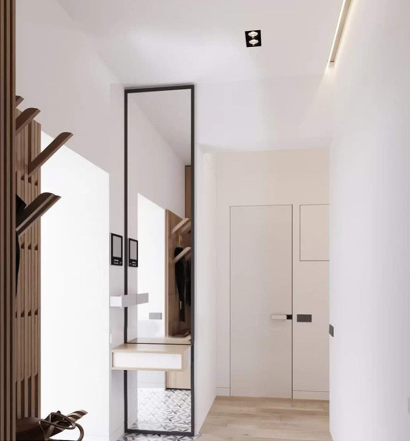 High power aluminum led cob dimmable ceiling light AC110V-220V 7W 9W 12W 2X7W 2X9W 2X12W square cob led downlight