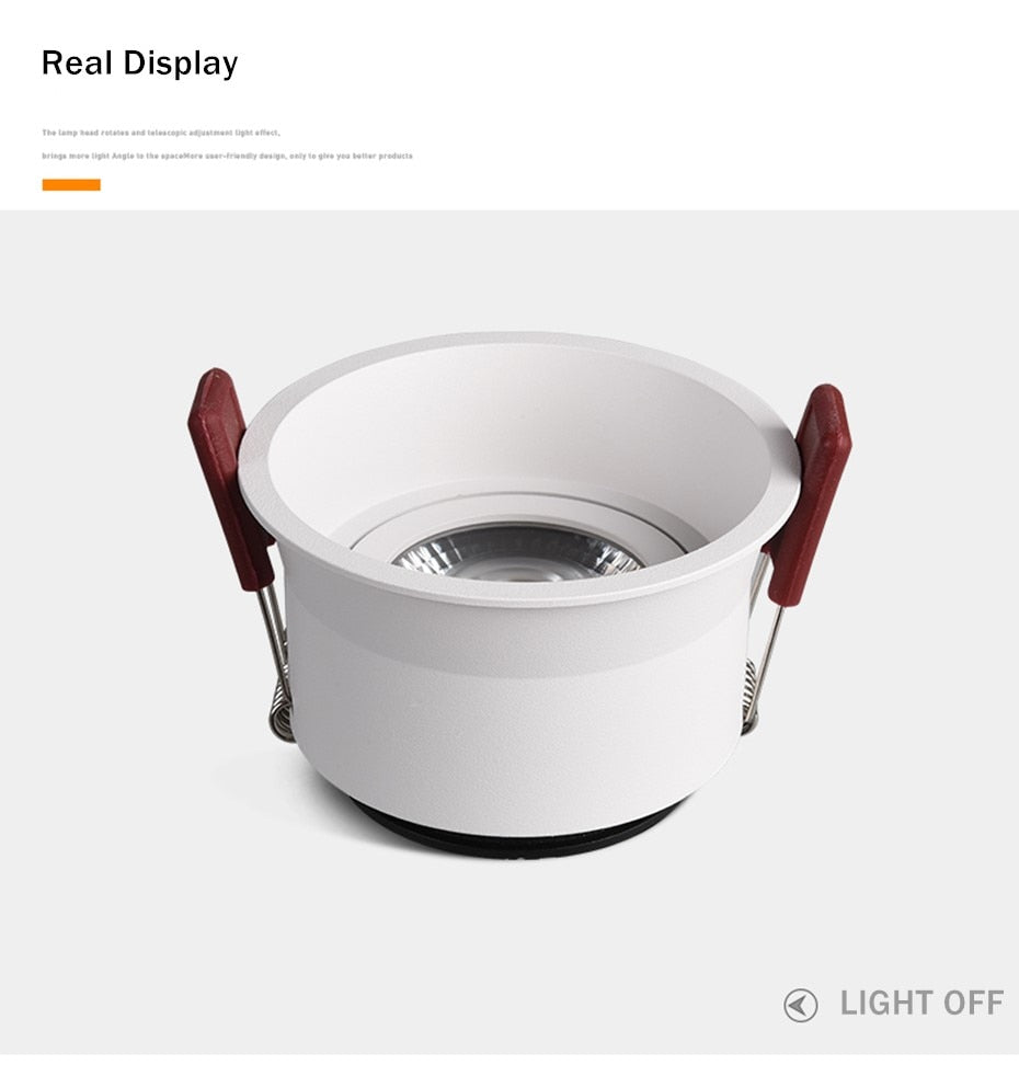 DVOLADOR Modern Dimmable LED Downlight 5W 7W 12W 15W Anti-Glare Led Ceiling Lamp LED Spot Lighting Led Recessed Downlight