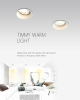 Modern Dimmable LED Downlight 5W 7W 12W 15W Anti-Glare Led Ceiling Lamp LED Spot Lighting Led Recessed Downlight