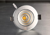 Round dimmable embedded LED downlight 5W 7W 9W 12W 15W 18W COB LED ceiling light spotlight AC110-220V indoor lighting