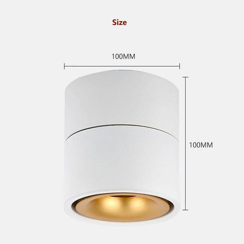 LED downlight ceiling spot light indoor lighting, 7W, 12W, 15W, suitable for kitchen, living room, bathroom surface mounted
