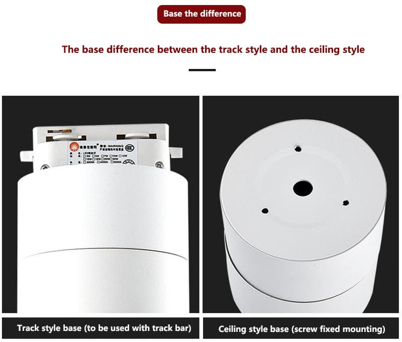 LED downlight ceiling spot light indoor lighting, 7W, 12W, 15W, suitable for kitchen, living room, bathroom surface mounted