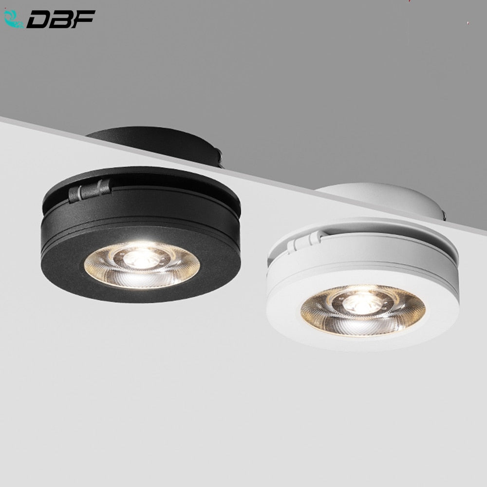 DBF Black/White 3W 5W 7W 10W Recessed Ceiling Downlight AC110/220V Warm/Natural/Cold White LED Ceiling Spot Light for TV Photo