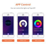 Benexmart Tuya WiFi 15w Led Smart Downlight RGBW Recessed Ceiling Light with Square Panel Alexa Google Home Voice Control