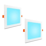 Benexmart Tuya WiFi 15w Led Smart Downlight RGBW Recessed Ceiling Light with Square Panel Alexa Google Home Voice Control