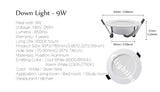 Waterproof LED Downlight 10PCS/lot AC220V-230V spot led Lamp 18W 15W 12W 9W 7W downlight Round Recessed Spot Light