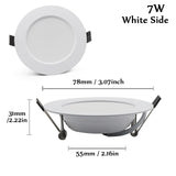 Waterproof LED Downlight 10PCS/lot AC220V-230V spot led Lamp 18W 15W 12W 9W 7W downlight Round Recessed Spot Light