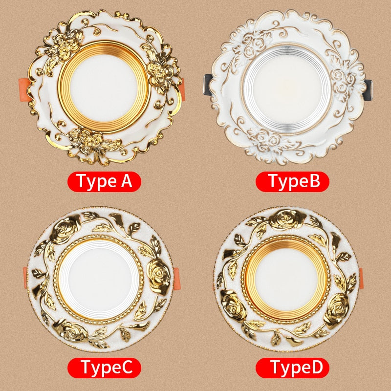 Spot LED Encastrable Led Downlights AC 220v  Ceiling Light Three-Color 3w 5W Recessed  Round Led Panel Light Indoor Lighting