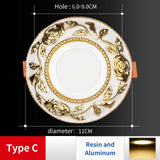 Spot LED Encastrable Led Downlights AC 220v  Ceiling Light Three-Color 3w 5W Recessed  Round Led Panel Light Indoor Lighting