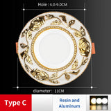 Spot LED Encastrable Led Downlights AC 220v  Ceiling Light Three-Color 3w 5W Recessed  Round Led Panel Light Indoor Lighting