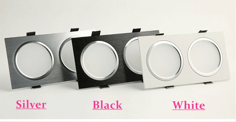 Square Bright Dimmable Downlights 7W 10W 14W 20W LED Ceiling lamp recessed COB Ceiling Spot lights ac85-265V LED Indoor Lighting