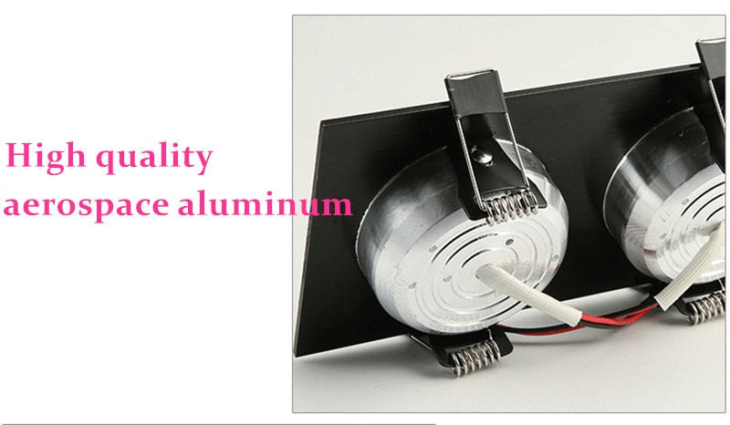 Square Bright Dimmable Downlights 7W 10W 14W 20W LED Ceiling lamp recessed COB Ceiling Spot lights ac85-265V LED Indoor Lighting