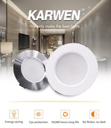 KARWEN 5W 7W 9W 12W 15W lampada LED downlight ceiling light AC 220V Cold Warm white indoor LED ceiling light for Bedroom