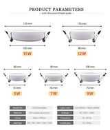 KARWEN 5W 7W 9W 12W 15W lampada LED downlight ceiling light AC 220V Cold Warm white indoor LED ceiling light for Bedroom