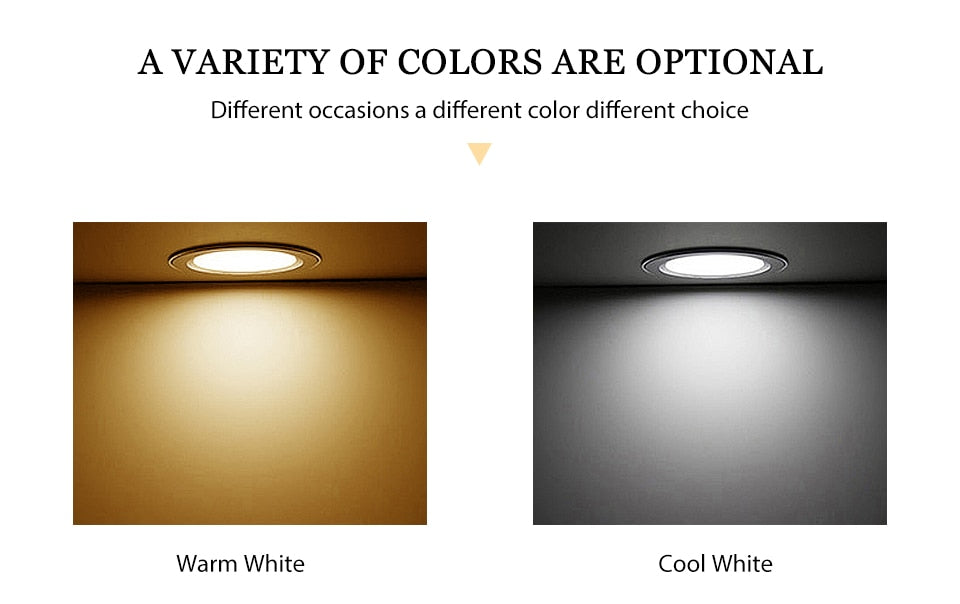 KARWEN 5W 7W 9W 12W 15W lampada LED downlight ceiling light AC 220V Cold Warm white indoor LED ceiling light for Bedroom
