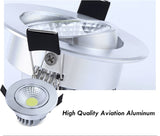 Super Bright Dimmable Led downlight light COB Ceiling Spot Light 3w 5w 7w 12w ceiling recessed Lights Indoor Lighting