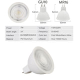 Dimmable 5W LED Bulb Spotlight GU10 MR16 110v 220V Spotlight Bulb Beam Angle 24 Degree Chandelier LED Lamp For Downlight  Light