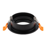 Black Round 2pcs Adjustable Surface Mounted MR16 GU10 Frame Downlight Housing Lamp Housing Fixture Downlight
