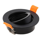 Black Round 2pcs Adjustable Surface Mounted MR16 GU10 Frame Downlight Housing Lamp Housing Fixture Downlight