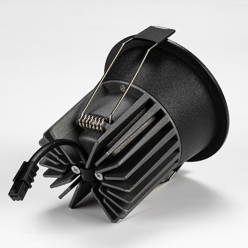 Dimmable Anti Glare Recessed COB LED Downlights 5W 7W 12W 15W LED Ceiling Spot Lights AC110V 220V  Indoor Lighting