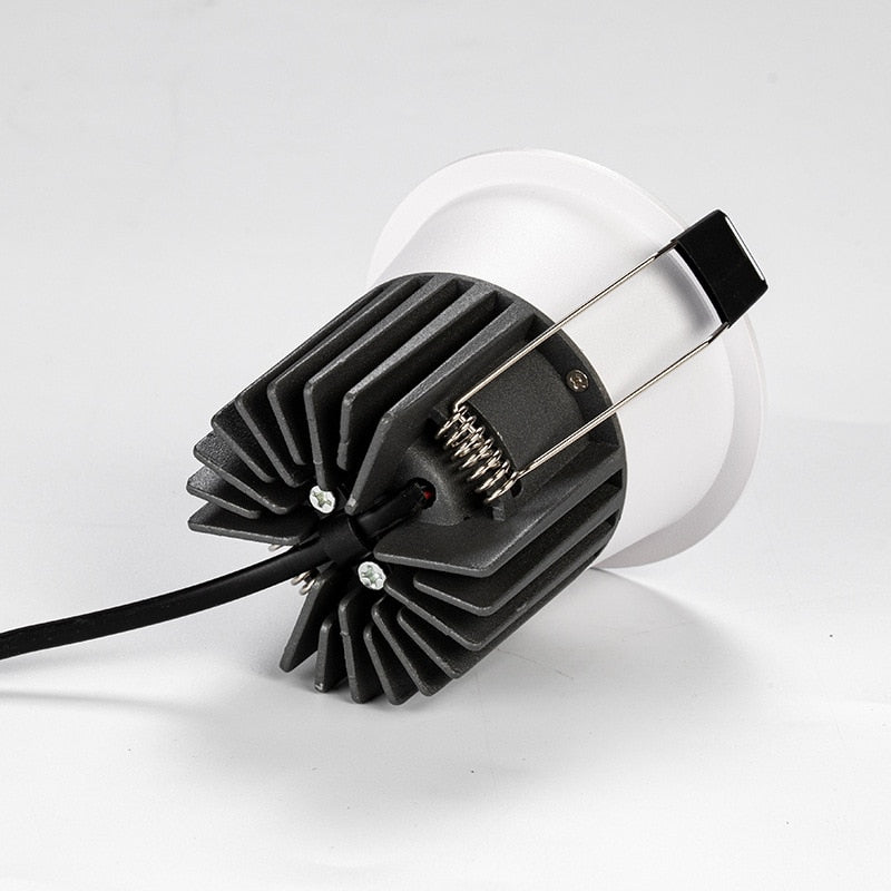 Dimmable Anti Glare Recessed COB LED Downlights 5W 7W 12W 15W LED Ceiling Spot Lights AC110V 220V  Indoor Lighting