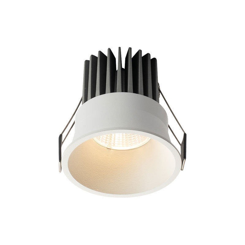Dimmable Anti Glare Recessed COB LED Downlights 5W 7W 12W 15W LED Ceiling Spot Lights AC110V 220V  Indoor Lighting