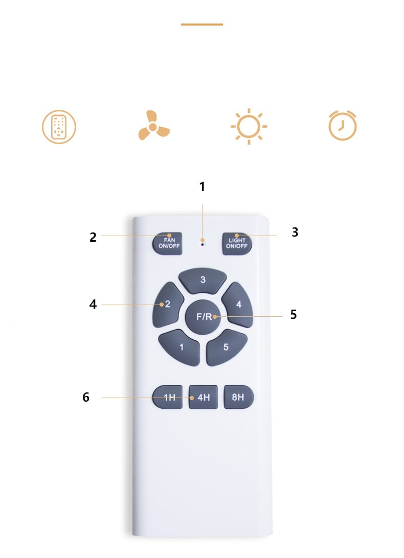 Wood Children&#39;s room ceiling fan lamp with lights remote control living room dining room kitchen Nordic wooden fans