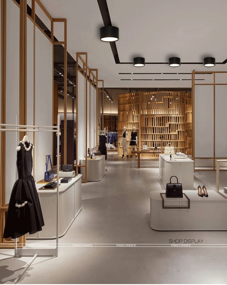 Dimmable led surface mounted downlight ceiling non-porous cylindrical spotlight anti-fog 5W-24W AC85-265V ceiling light