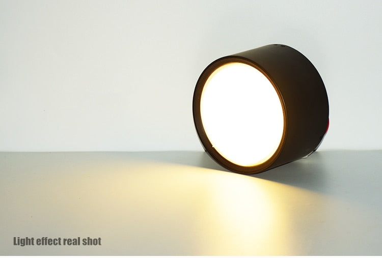 Dimmable led surface mounted downlight ceiling non-porous cylindrical spotlight anti-fog 5W-24W AC85-265V ceiling light