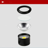 Dimmable AC85-265V High Quality Surface Mounted LED COB Downlight 7w 9w 12w 15w 18w Ceiling Light Spotlight Downlight Indoor