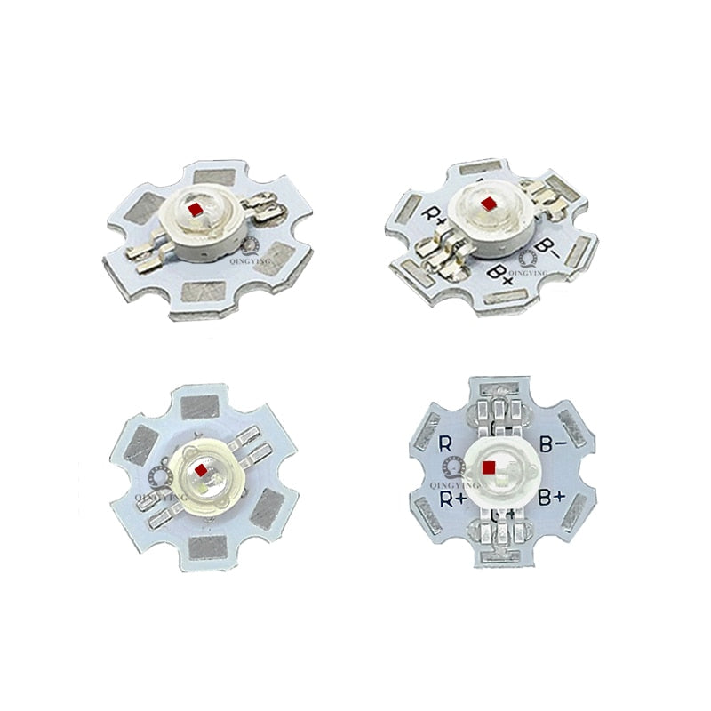 Real Full Watt 1W 3W High Power LED Lamp Bulb Diodes 10-100Pcs SMD 2.0-3.6V RGB LED For Spotlight Downlight DIY Beads