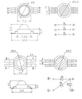 Real Full Watt 1W 3W High Power LED Lamp Bulb Diodes 10-100Pcs SMD 2.0-3.6V RGB LED For Spotlight Downlight DIY Beads