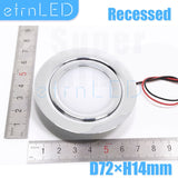 etrnLED Waterproof Spotlight Ultra Thin Recessed Led Downlight 12V 3W IP65 Cabinet Closet Bathroom Veranda Sauna Light Ceiling