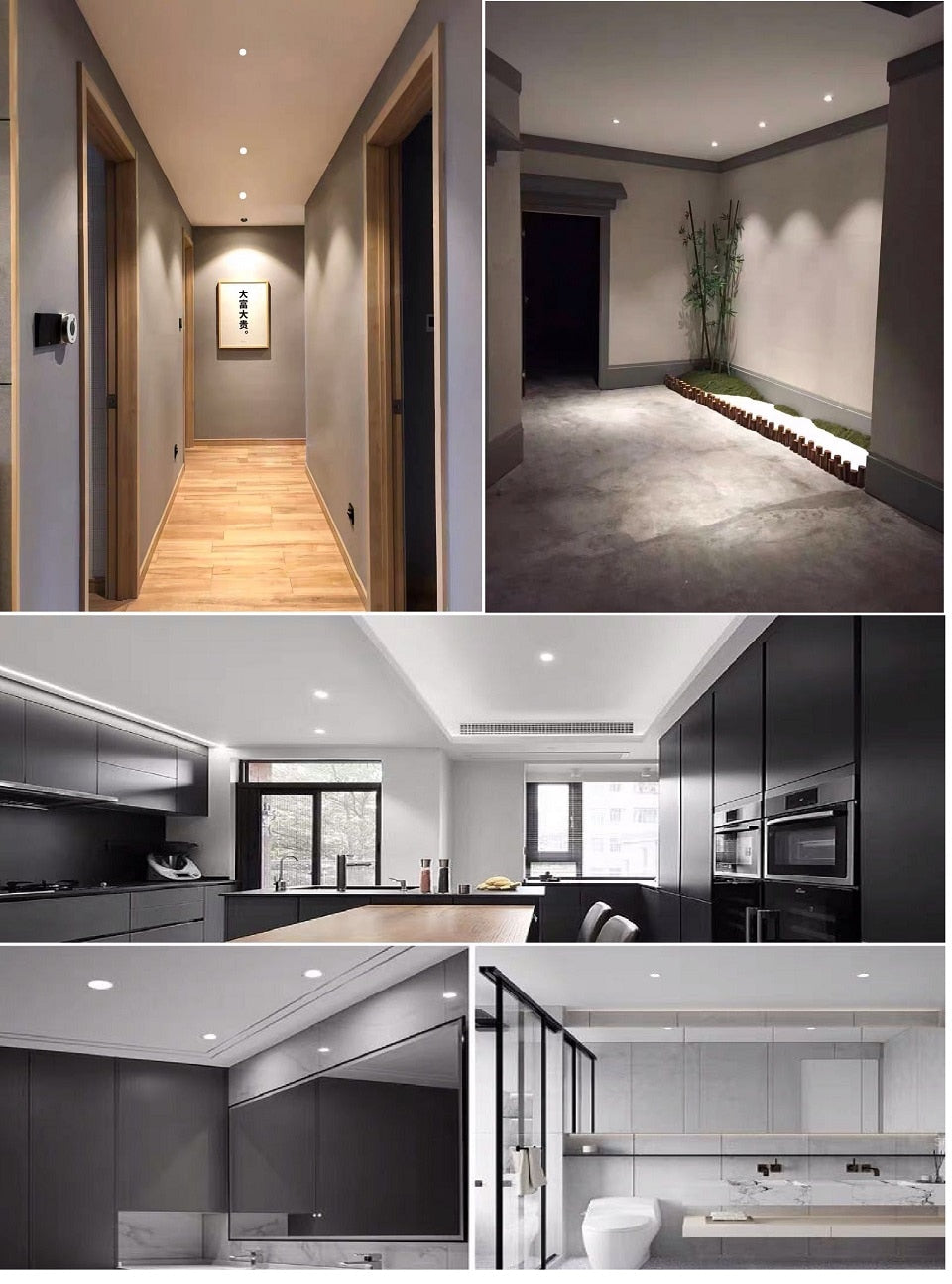 etrnLED Waterproof Spotlight Ultra Thin Recessed Led Downlight 12V 3W IP65 Cabinet Closet Bathroom Veranda Sauna Light Ceiling