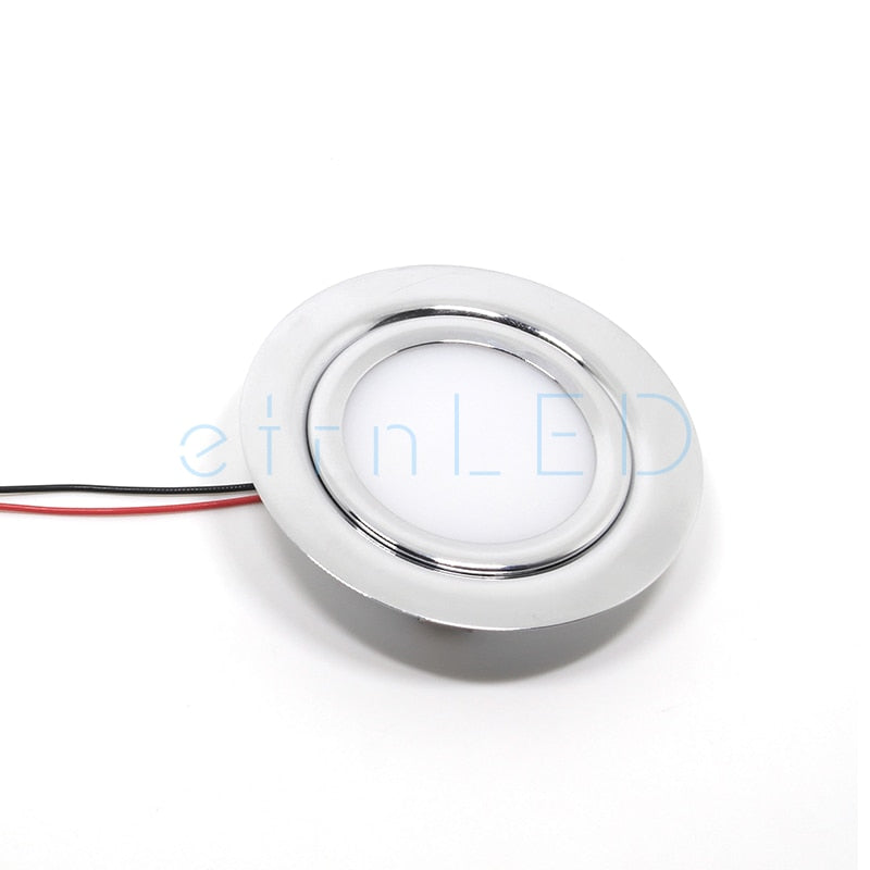etrnLED Waterproof Spotlight Ultra Thin Recessed Led Downlight 12V 3W IP65 Cabinet Closet Bathroom Veranda Sauna Light Ceiling