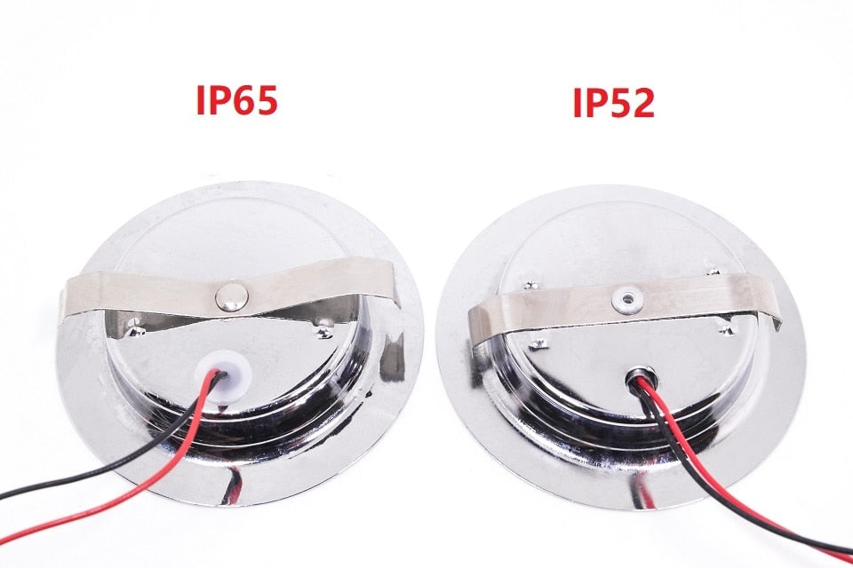 etrnLED Waterproof Spotlight Ultra Thin Recessed Led Downlight 12V 3W IP65 Cabinet Closet Bathroom Veranda Sauna Light Ceiling