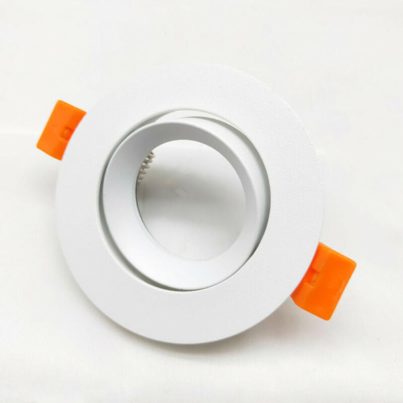 LED Spot Downlight Ceiling Recessed Lamp Round Black Downlight Fitting Housing Gimbal Fixed Fixture GU10 MR16 Lampholder