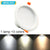 LED Downlights smart lamp led bulb 5W 7W 9W changable 3colors SMD 5733 dimming LED ceiling lamp aluminum downlights smart lamps