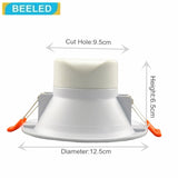 LED Downlights smart lamp led bulb 5W 7W 9W changable 3colors SMD 5733 dimming LED ceiling lamp aluminum downlights smart lamps