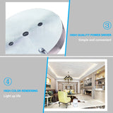 LED DownLight DC12v 3W Under Cabinet Wardrobe Showcase Lamp with Wire 3M back glue or screw installation Kitchen Dome Light