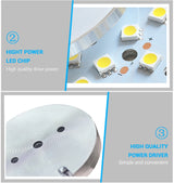 LED DownLight DC12v 3W Under Cabinet Wardrobe Showcase Lamp with Wire 3M back glue or screw installation Kitchen Dome Light