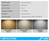 LED DownLight DC12v 3W Under Cabinet Wardrobe Showcase Lamp with Wire 3M back glue or screw installation Kitchen Dome Light