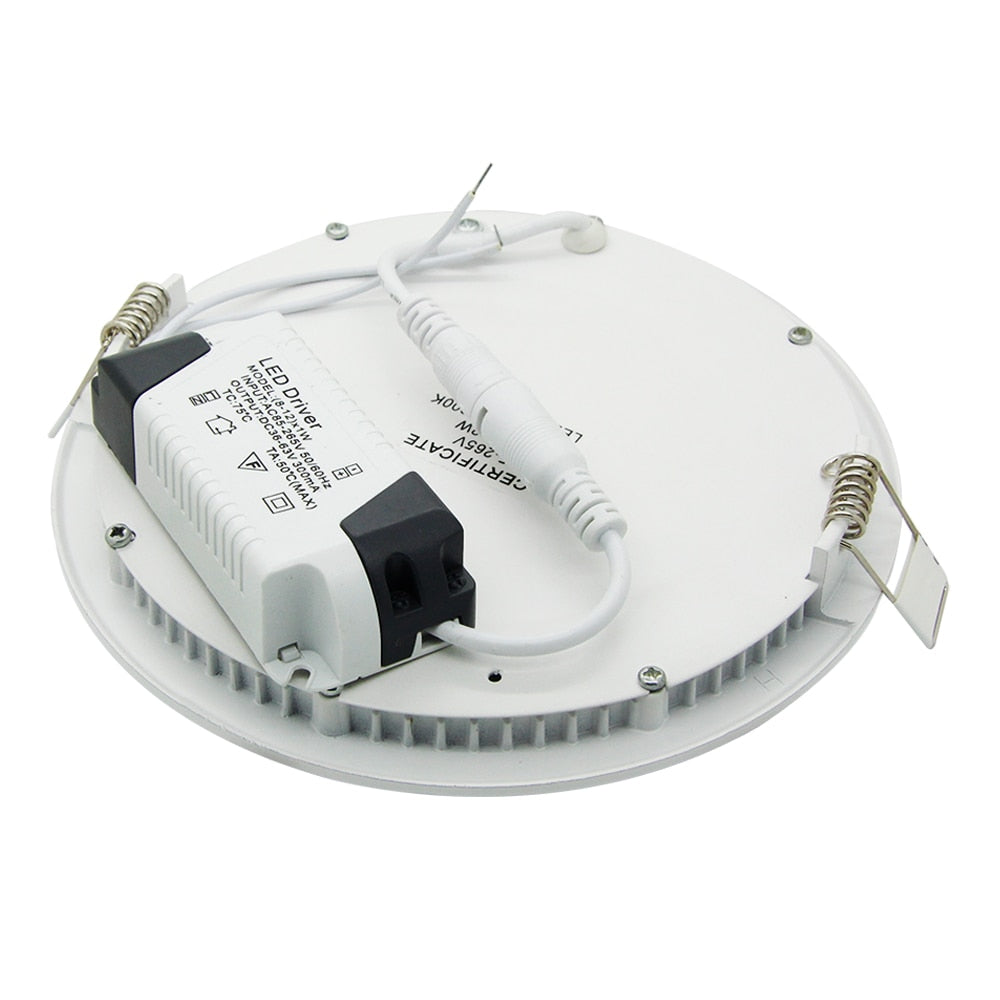 Ultra thin Design 3W 4W 6W 9W 12W 15W 18W LED Ceiling Recessed Grid Downlight / Slim Round And Square Flat Panel Light